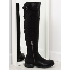 Boots femme noires 228-PG noir