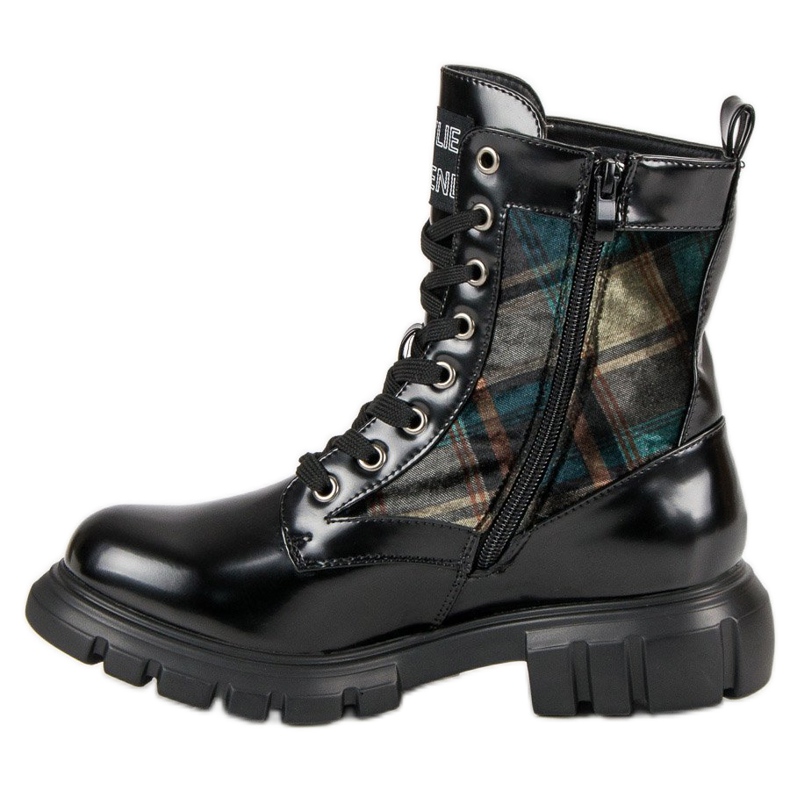 Kylie Bottes à carreaux le noir Kylie Bottes à carreaux le noir