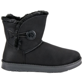 Kylie Mukluki en daim noir