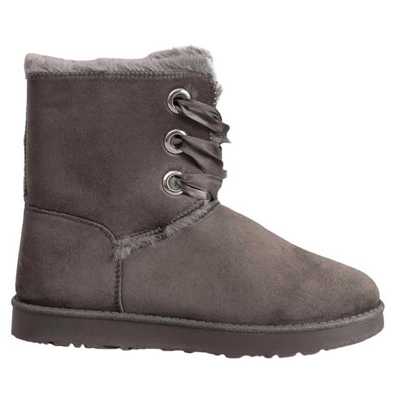 Kylie Bottes de neige nouées gris Kylie Bottes de neige nouées gris