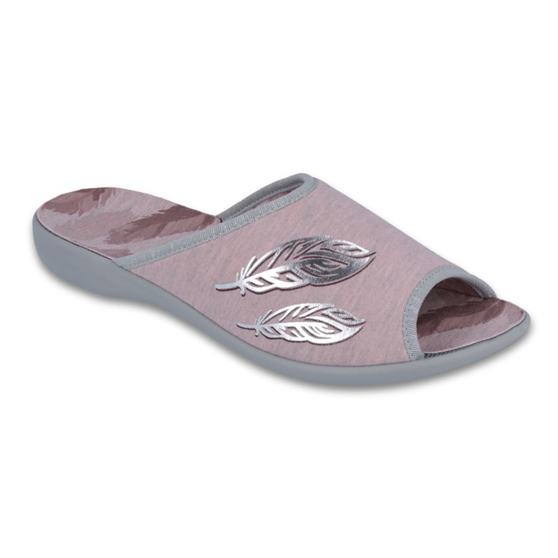 Chaussures femme Befado pu 254D098 gris rose