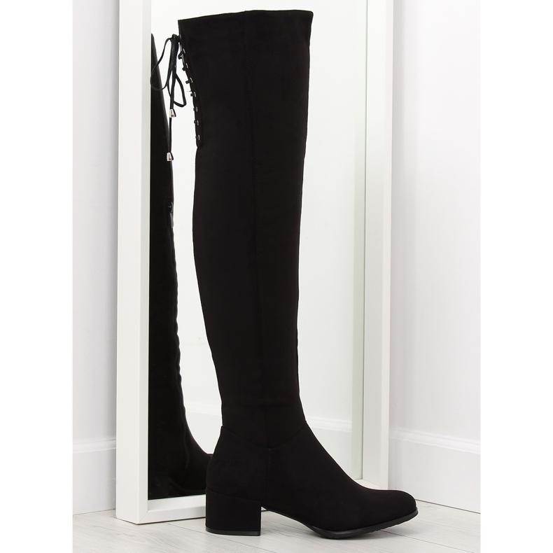 Bottines noires à talons BH129-HB le noir