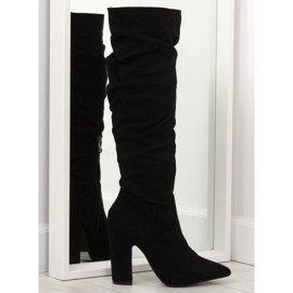 Bottines noires à talons SY48P Noir le noir