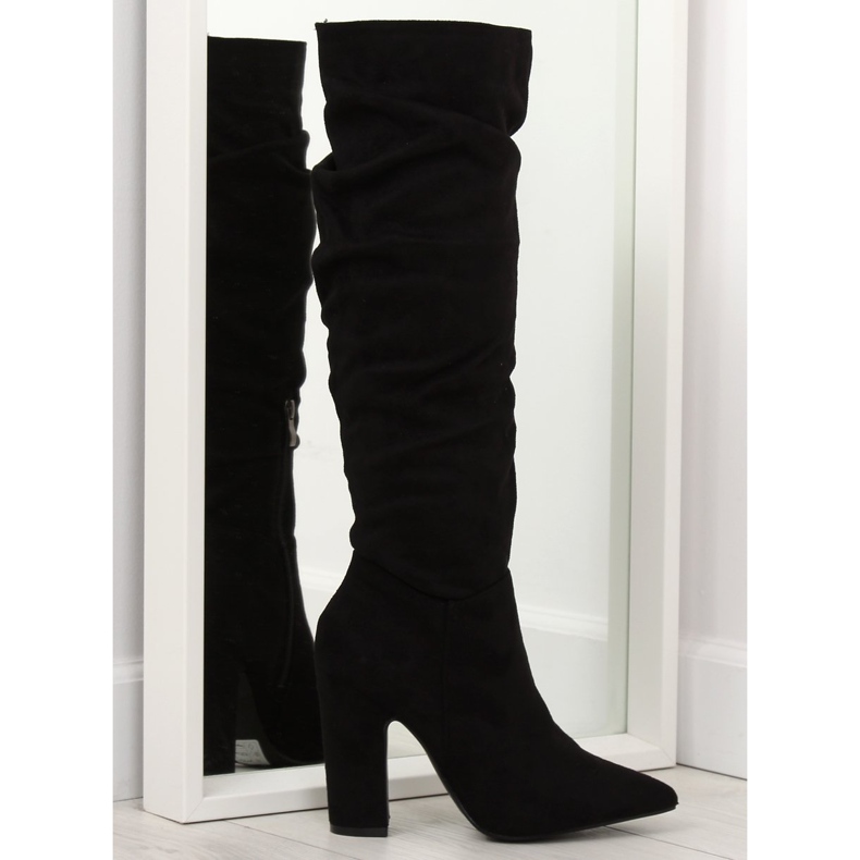 Bottines noires à talons SY48P Noir le noir