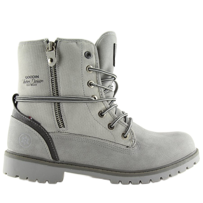 Bottes grises chaudes pour femmes GD-CC-18 LT.GRAY