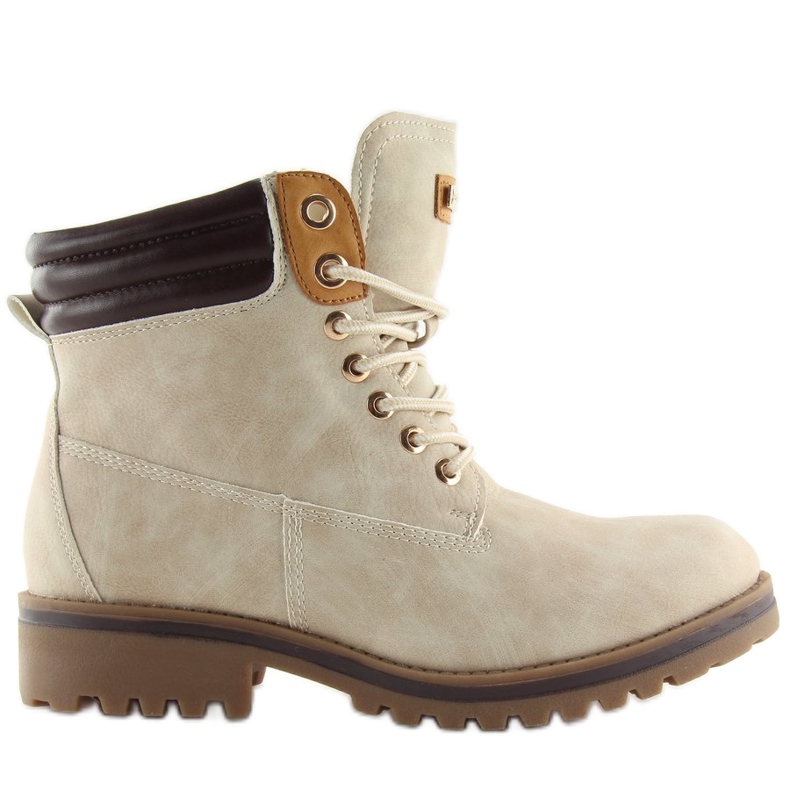 Bottes en bois pour femmes beige GD-ZN27 Beige Bottes en bois pour femmes beige GD-ZN27 Beige