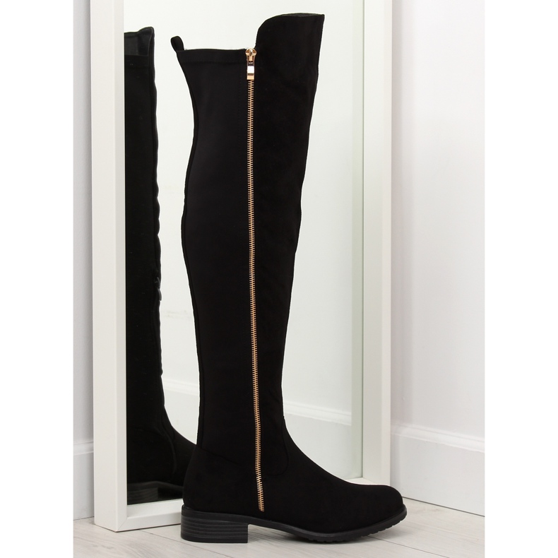 Cuisses à dessus élastique noir le noir
