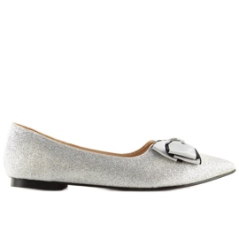 Ballerines argent brillant LT101 Argent gris