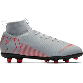 Nike Mercurial Superfly 6 Club Mg Jr AH7339 060 blanc chaussures de football