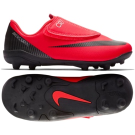 Nike Mercurial Vapor 12 Club Ps V CR7 Mg Jr AJ3096-600 multicolore rouge