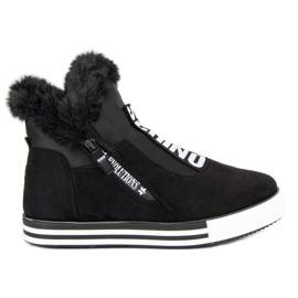 Talons compensés sport noir