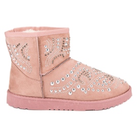Bottes de neige roses tendance