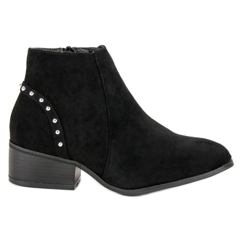 Bottines décontractées en daim le noir