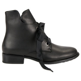 Filippo Bottines attachées le noir