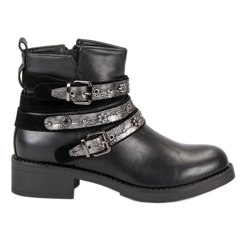 Sixth Sense Bottes de rock le noir