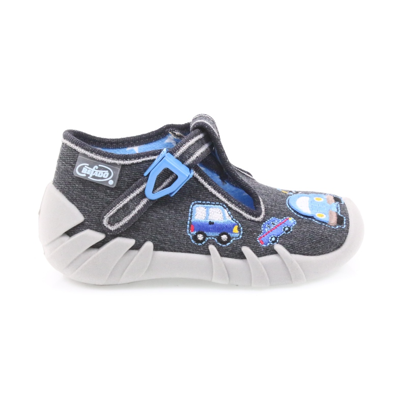 Chaussons pour enfants Befado 110P341 gris bleu
