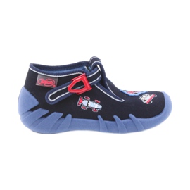 Chaussures pour enfants Befado 110P305 pantoufles bleu rouge bleu marine