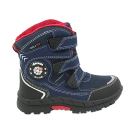 American Club Bottes d'hiver américaines avec une membrane 0926 noir rouge bleu marine