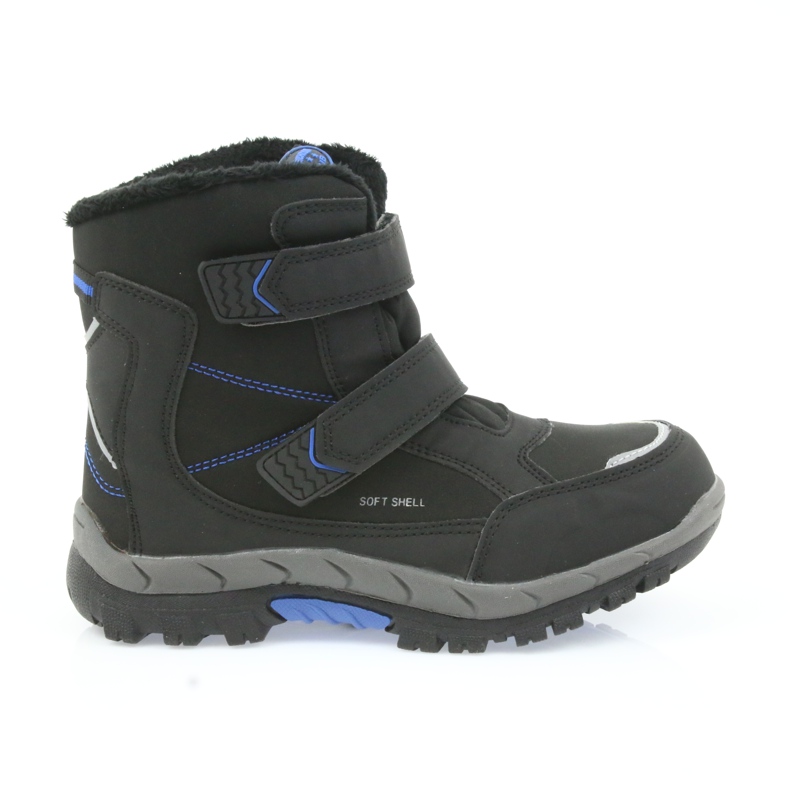 American Club Bottes américaines bottes d'hiver avec une membrane 3123 le noir bleu