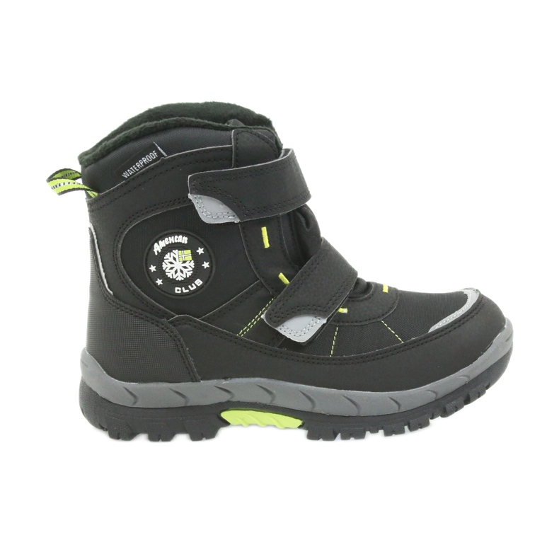 American Club Bottes d'hiver américaines avec une membrane de 1122 le noir vert American Club Bottes d'hiver américaines avec une membrane de 1122 le noir vert