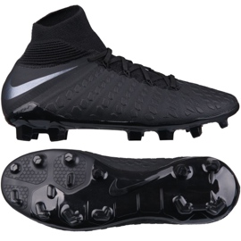 Chaussure de football Nike Hypervenom Phantom 3 Elite Dynamic Fit Fg Jr AJ3791-001 noir noir