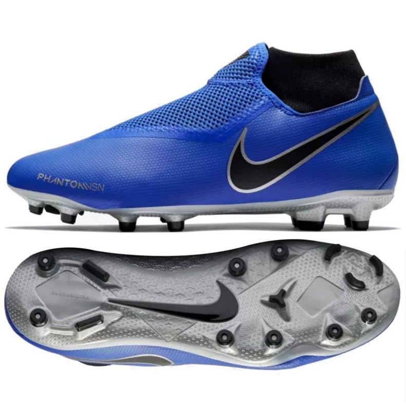 Chaussure de football Nike Phantom Vsn Academy bleu Chaussure de football Nike Phantom Vsn Academy bleu