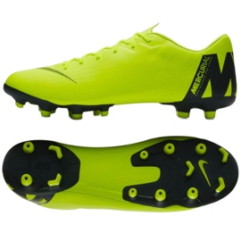 Chaussures de football Nike Mercurial Vapor 12 Academy Fg M AH7375-701 jaune jaune