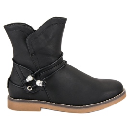Bottes d'automne confortables noir