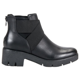 Bottes à la mode le noir