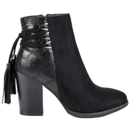 Bottines bohème noires