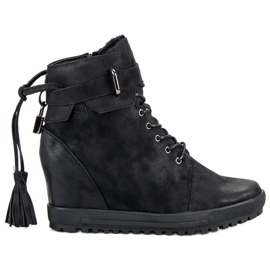 Filippo Bottines à lacets noir