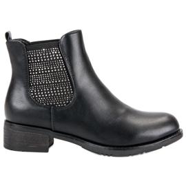 Kayla Bottines noires Jodhpur boots