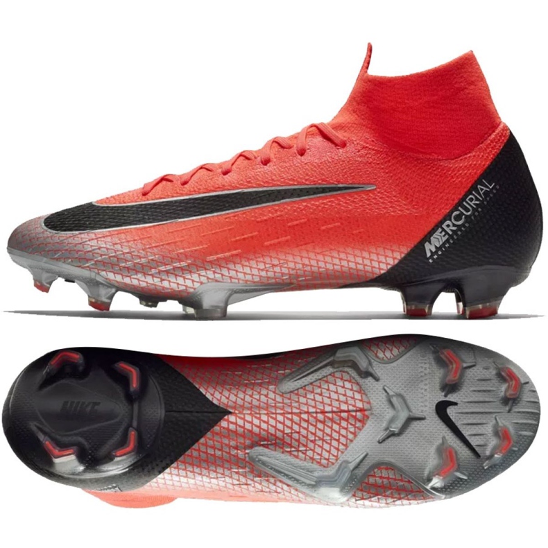 Nike Mercurial Superfly 6 Elite CR7 Fg M AJ3547-600 chaussures de football rouge le noir
