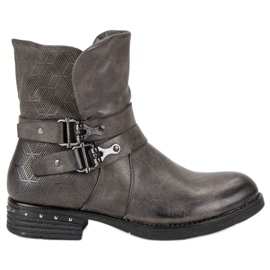 Forever Folie Bottes de travail grises Forever Folie Bottes de travail grises