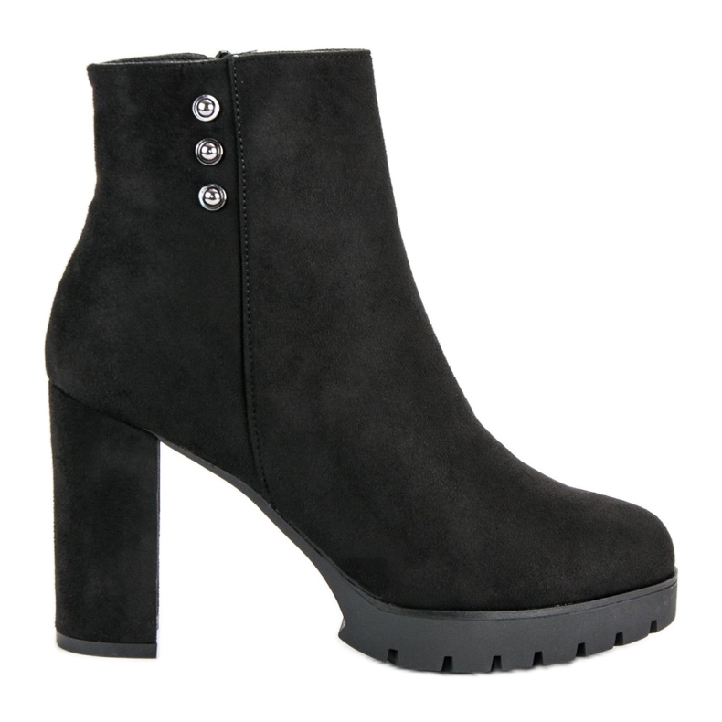 Seastar Bottines en daim sur le poteau le noir