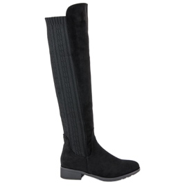 Filippo Bottes à talons plats le noir