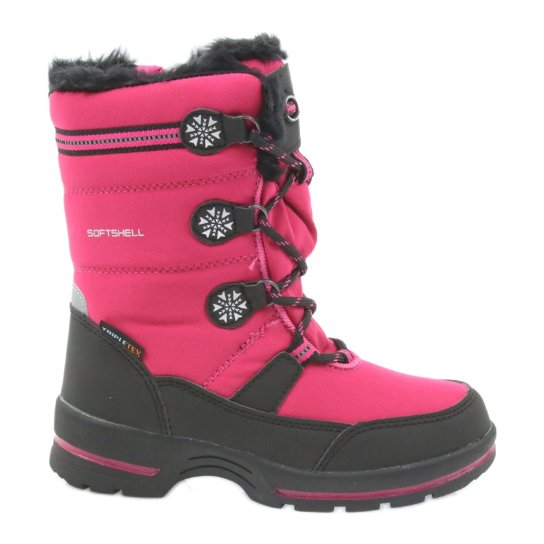 American Club Bottes d'hiver américaines avec membrane 702SB le noir rose