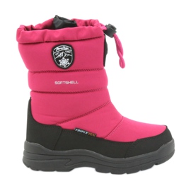 American Club Bottes d'hiver américaines avec membrane 801SB noir rose