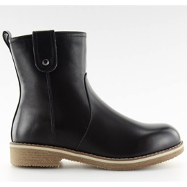 Bottines plates noires 0-253 Noir