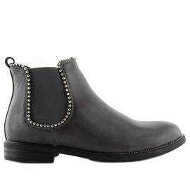 Bottines Chelsea grises pour femmes 1003-PA Gris