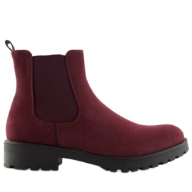 Boots femme marron SP16 WINE-RED rouge