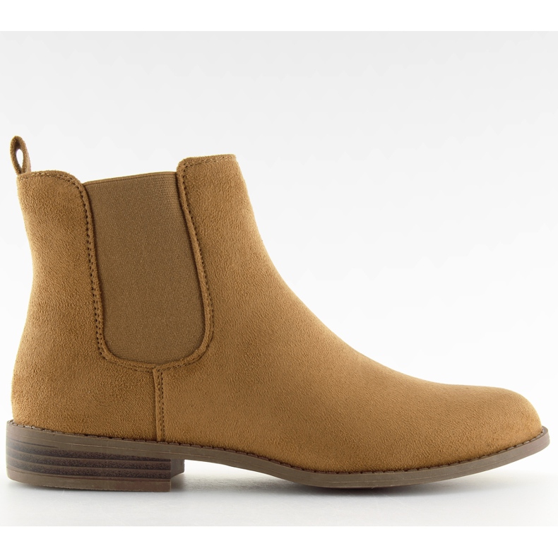 Camel LJ111 Bottines Chelsea femme Camel brun