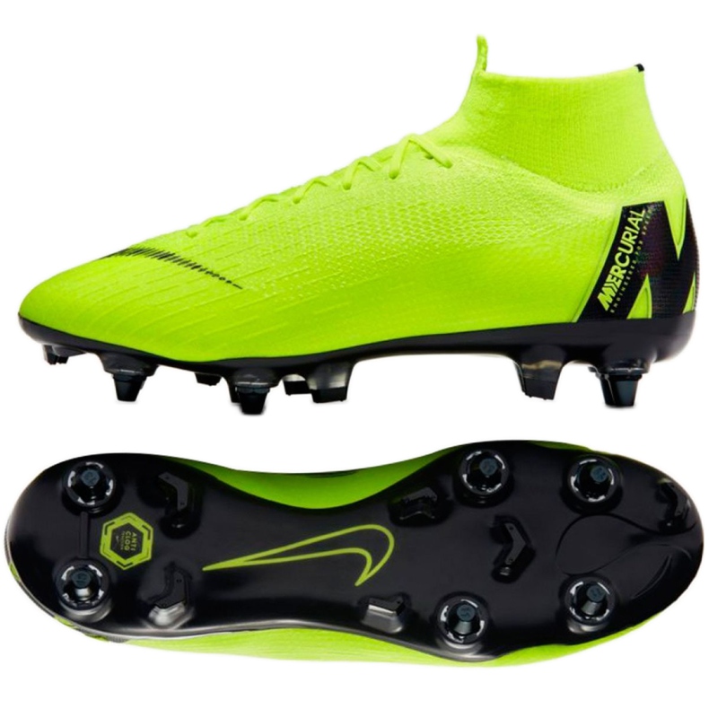 Chaussures de football Nike Mercurial Superfly 6 Elite SG-Pro M AH7366-701 vert vert