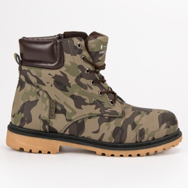 Pantalon de camouflage vert multicolore Pantalon de camouflage vert multicolore