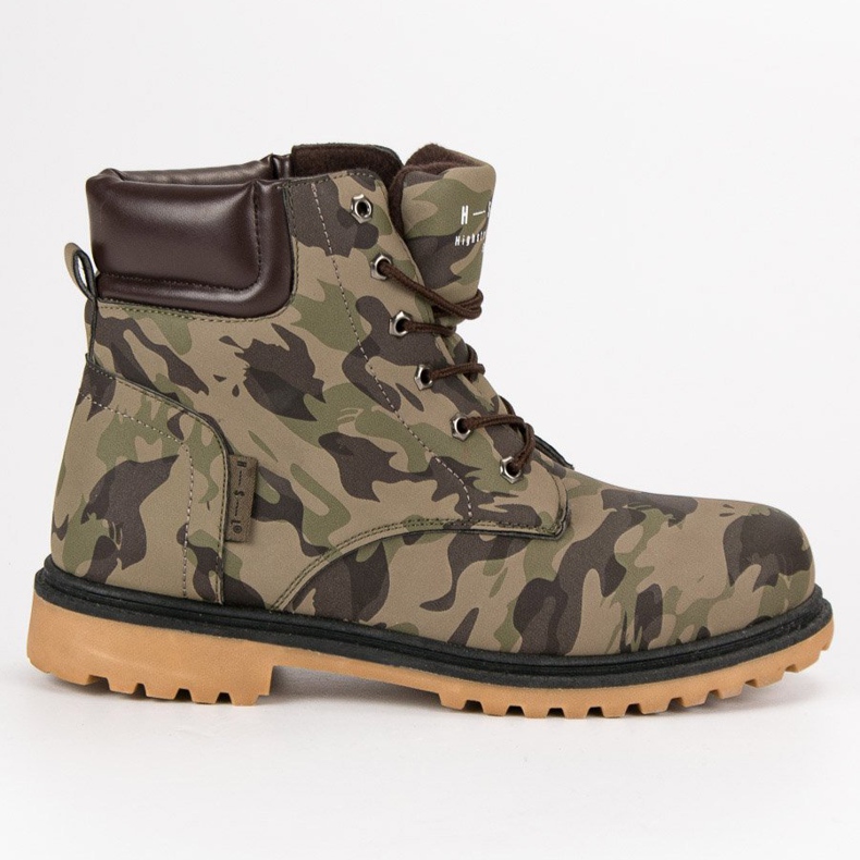 Pantalon de camouflage vert multicolore