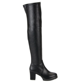 Bottes de plate-forme noir