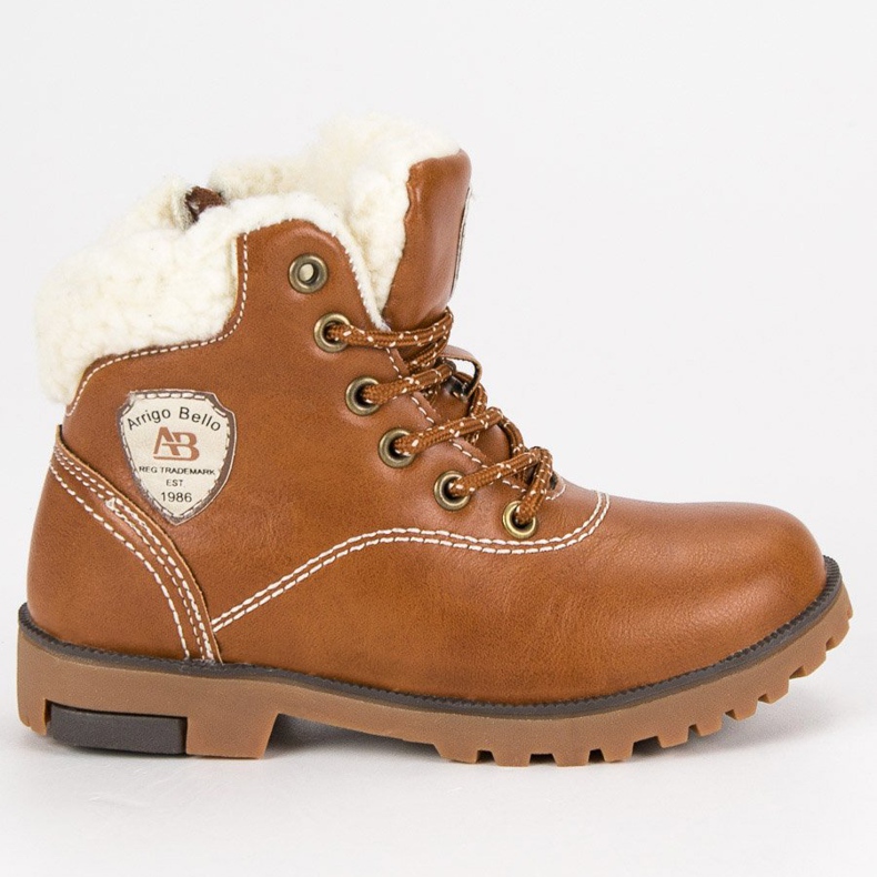 Arrigo Bello Bottes d'hiver en peau de mouton brun