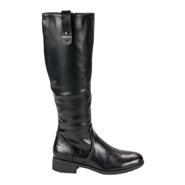 Filippo Bottes plates classiques le noir Filippo Bottes plates classiques le noir