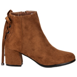 Bottes en daim pour femmes brun
