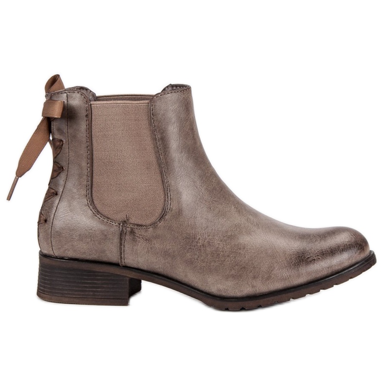 Kayla bottines chelsea brun multicolore